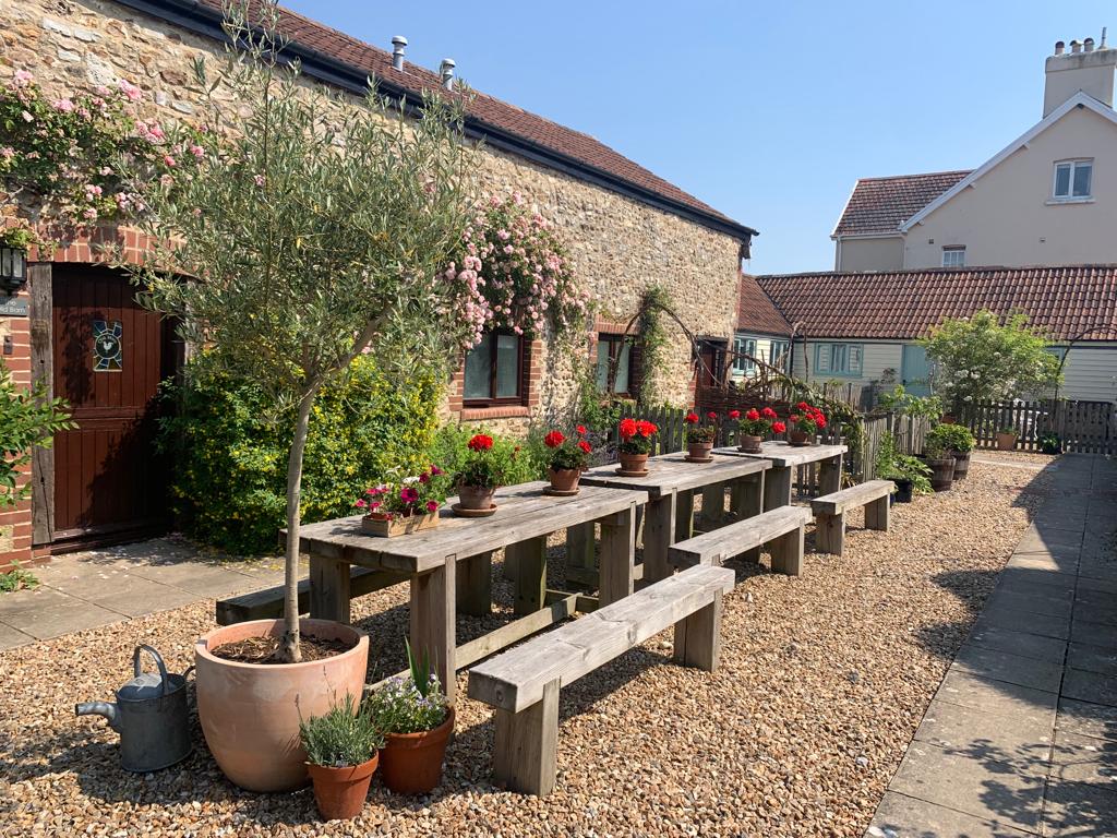 Old barn at Tritchayne Farm Cottages